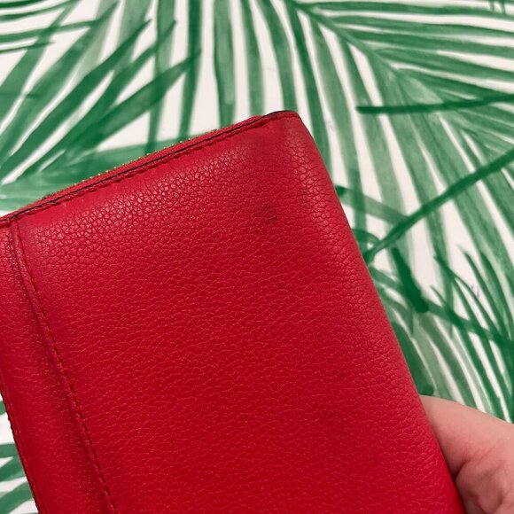 Kate Spade Neda Wallet Flynn Street Stitched Leather Prikly Pear - Picture 6 of 10